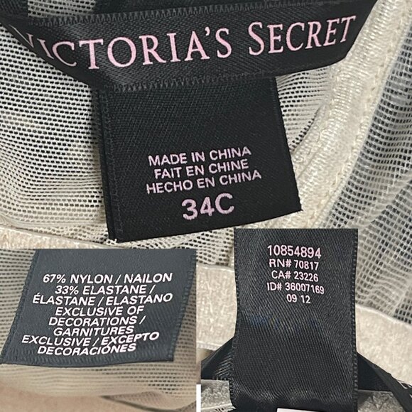 Victoria's Secret Cami Slip Dress Nightie Leopard Print Size 34C - Picture 16 of 16